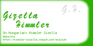 gizella himmler business card